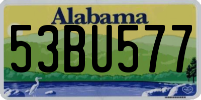 AL license plate 53BU577
