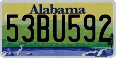 AL license plate 53BU592