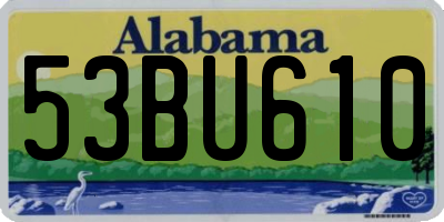AL license plate 53BU610