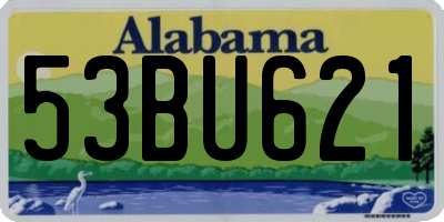 AL license plate 53BU621