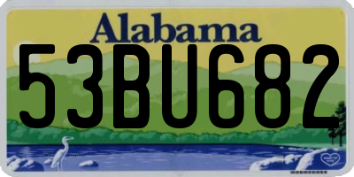 AL license plate 53BU682