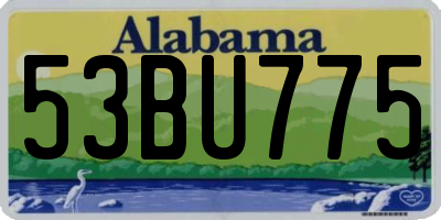 AL license plate 53BU775
