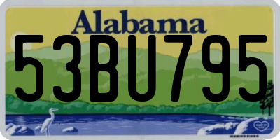AL license plate 53BU795