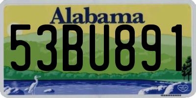 AL license plate 53BU891