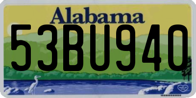 AL license plate 53BU940