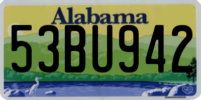 AL license plate 53BU942