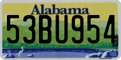 AL license plate 53BU954