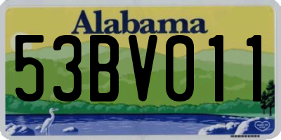 AL license plate 53BV011