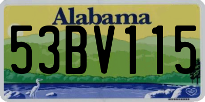AL license plate 53BV115