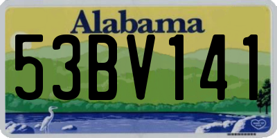 AL license plate 53BV141