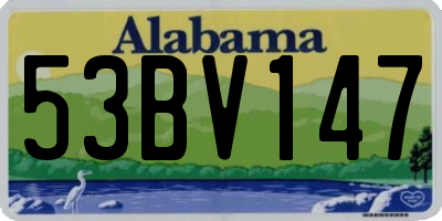 AL license plate 53BV147