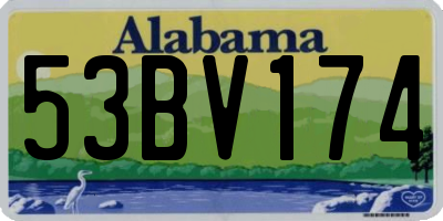 AL license plate 53BV174