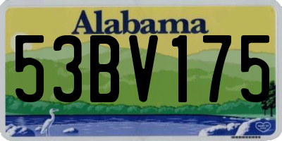 AL license plate 53BV175