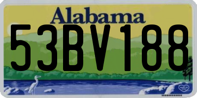 AL license plate 53BV188