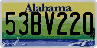 AL license plate 53BV220