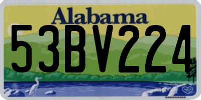 AL license plate 53BV224