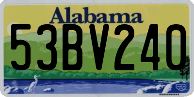 AL license plate 53BV240