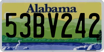 AL license plate 53BV242
