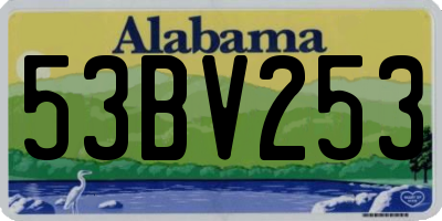AL license plate 53BV253