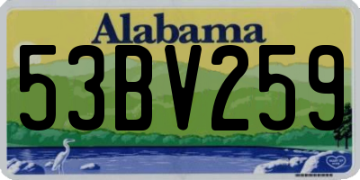 AL license plate 53BV259