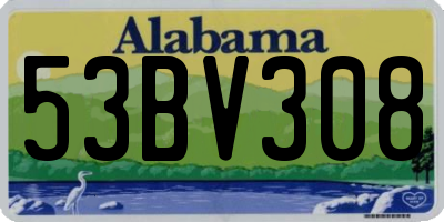 AL license plate 53BV308