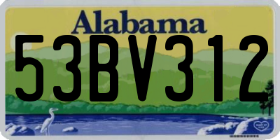 AL license plate 53BV312