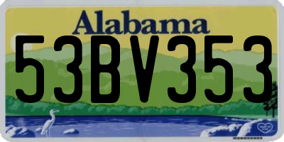 AL license plate 53BV353