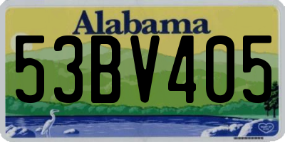 AL license plate 53BV405