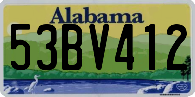 AL license plate 53BV412