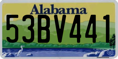 AL license plate 53BV441