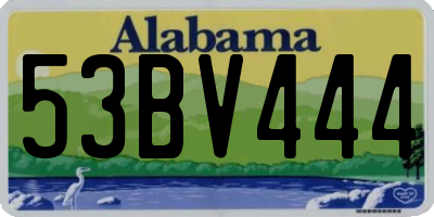 AL license plate 53BV444