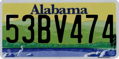 AL license plate 53BV474