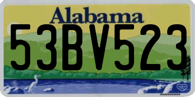 AL license plate 53BV523