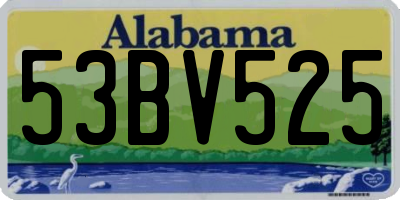 AL license plate 53BV525
