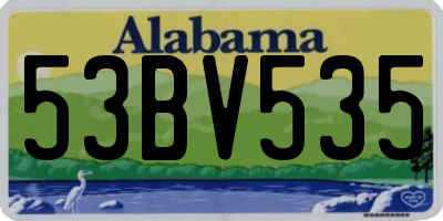 AL license plate 53BV535