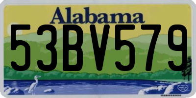 AL license plate 53BV579
