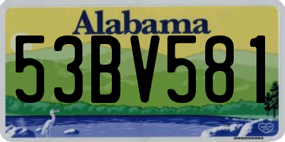 AL license plate 53BV581
