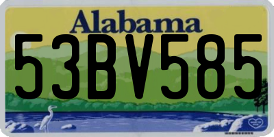 AL license plate 53BV585