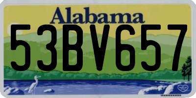 AL license plate 53BV657