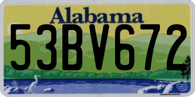 AL license plate 53BV672