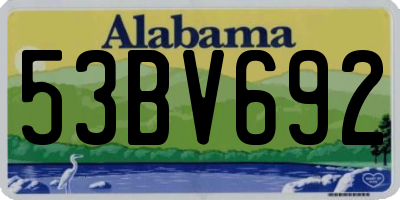 AL license plate 53BV692