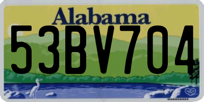 AL license plate 53BV704
