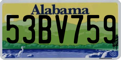 AL license plate 53BV759