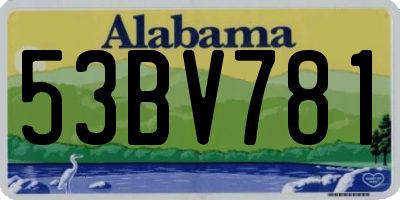 AL license plate 53BV781