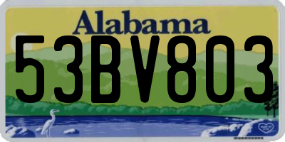 AL license plate 53BV803