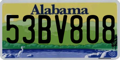 AL license plate 53BV808