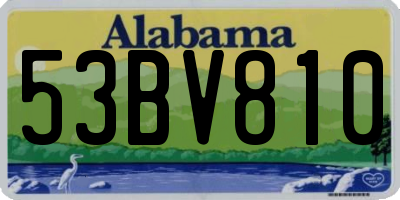 AL license plate 53BV810