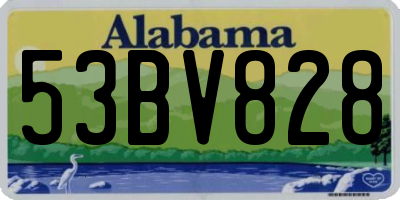 AL license plate 53BV828