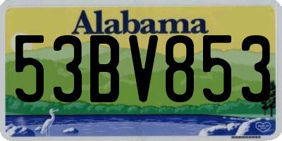 AL license plate 53BV853