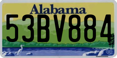 AL license plate 53BV884